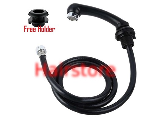 Black hairdressing shower head - hairdressing,